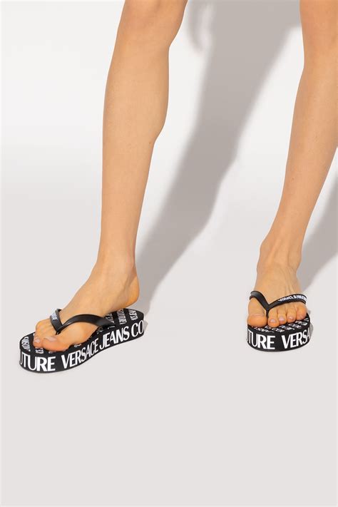 versace jeans couture slides|versace jeans couture flip flops.